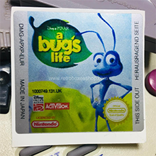 A Bug's Life GameBoy Label - Metallic Silver Sides Replacement Sticker