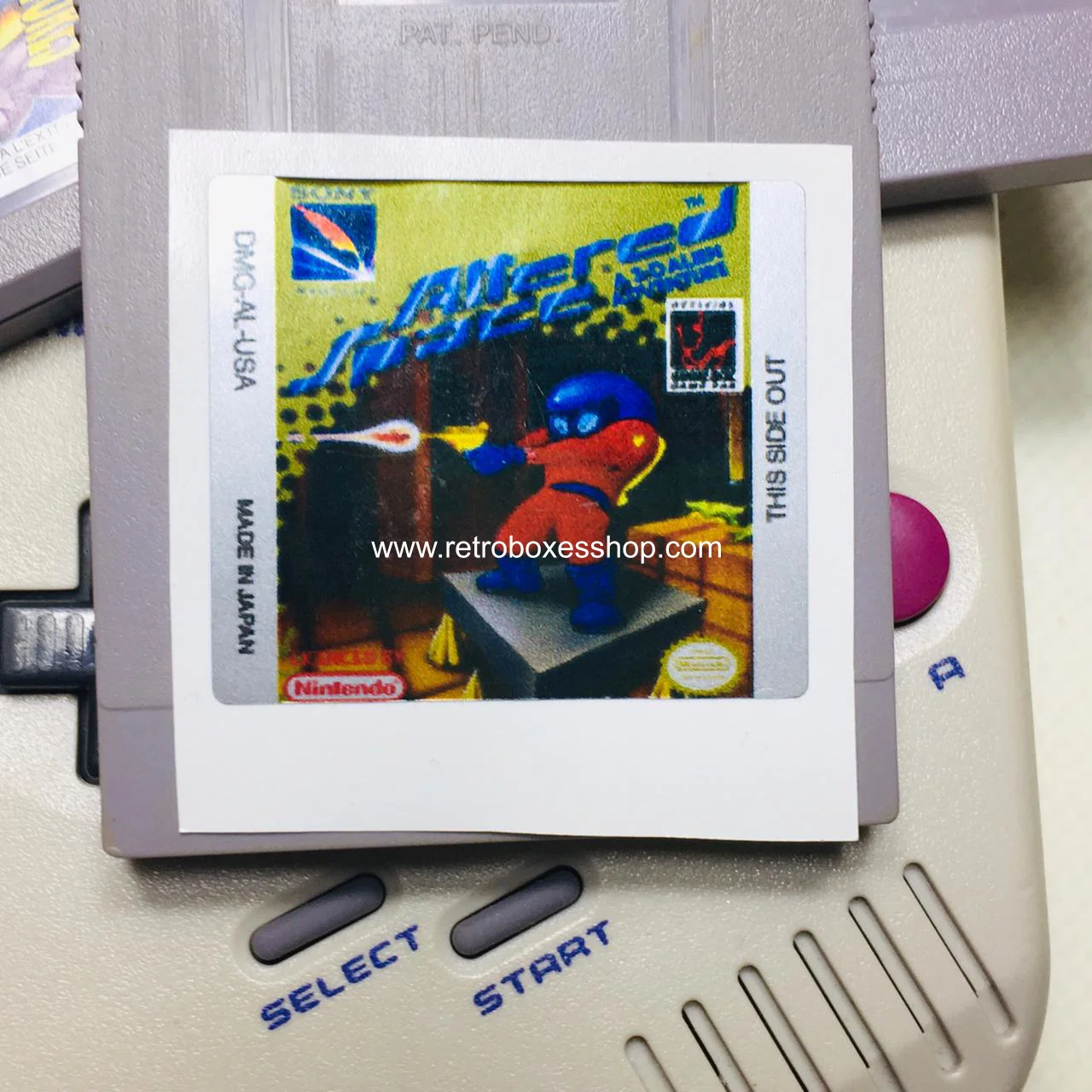 Altered Space GameBoy Label - Metallic Silver Sides Replacement Sticker - Image 3