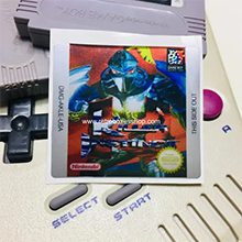 Killer Instinct GameBoy Label - Metallic Silver Sides Replacement Sticker