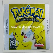 Pokémon GameBoy Label - Metallic Silver Sides Replacement Sticker